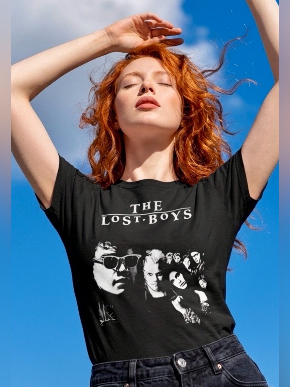 Halo Black NWOT “The Lost Boys”Movie Graphic Tee S